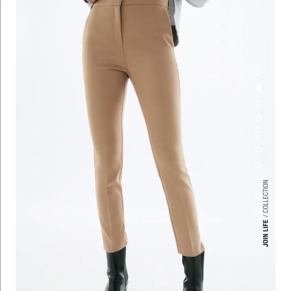 Zara Taupe Brown Pants - Picture 7 of 10